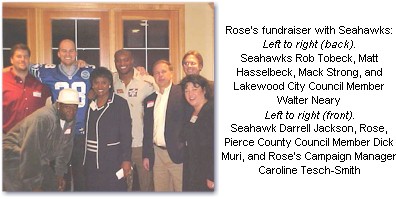 Rose's Fundraiser With the Seahawks